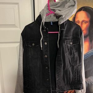 Like new hoodie jean jacket mix